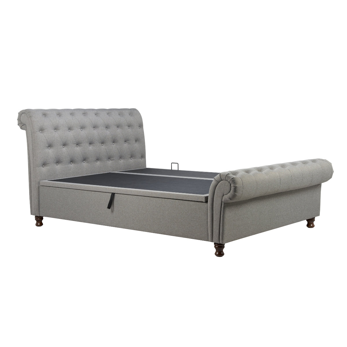 Castello Super King Side Ottoman - Grey