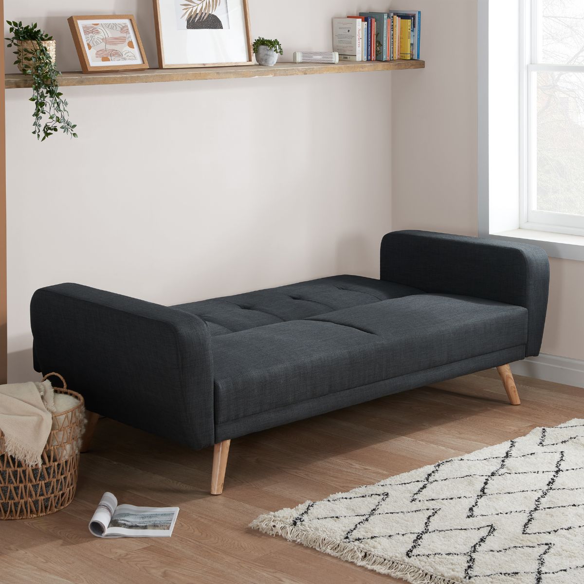 Farrow Large Sofa Bed Grey