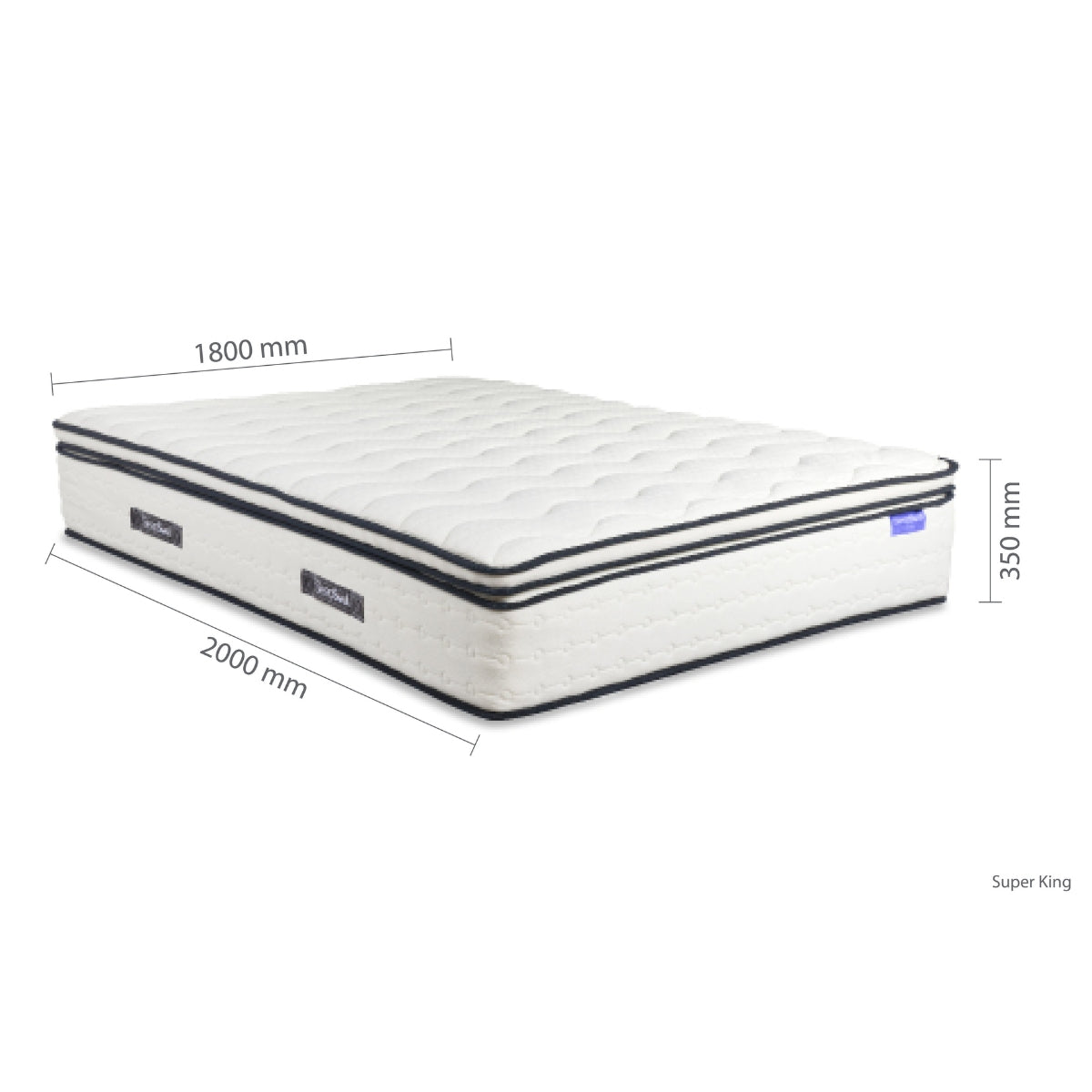 SleepSoul Space 2000 Pocket Sprung Boxtop Super King Mattress 180cm