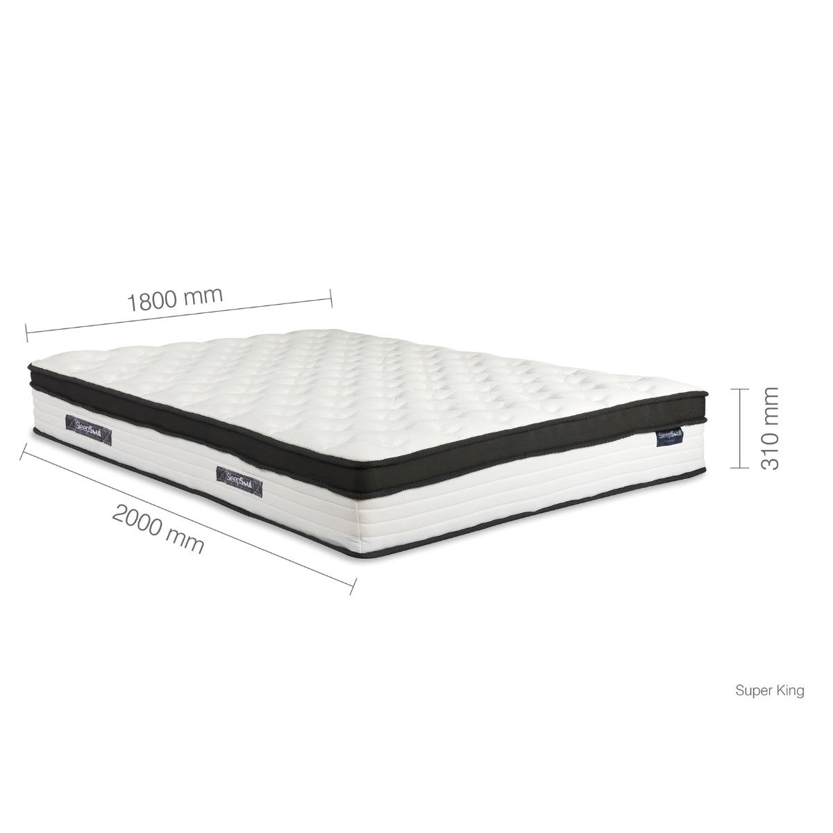 SleepSoul Cloud Super King Foam Mattress 150cm