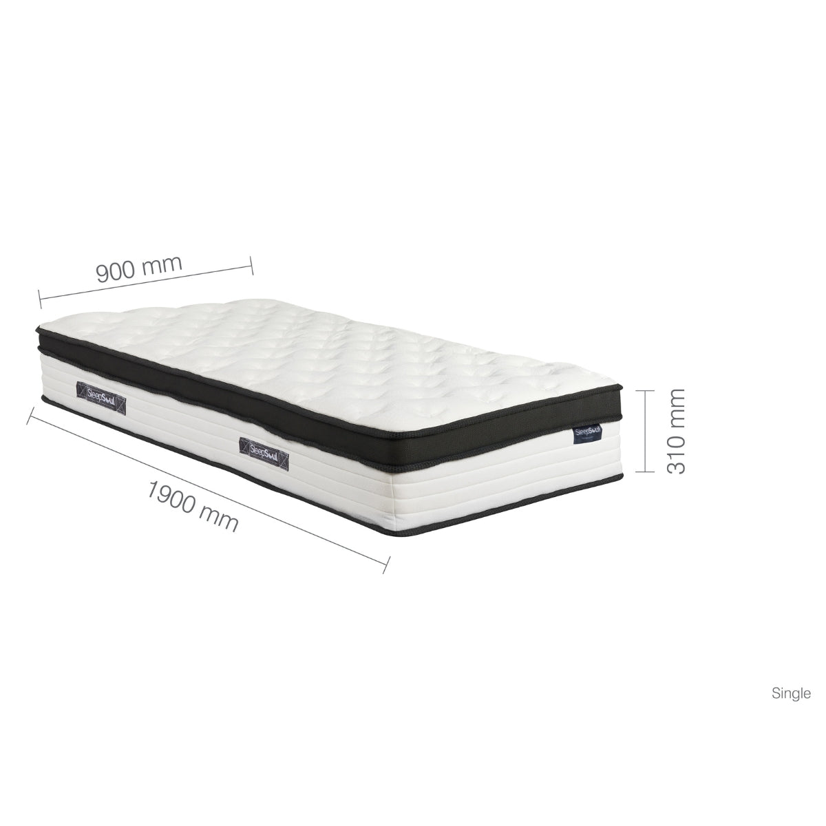 SleepSoul Cloud Single Foam Mattress 90cm