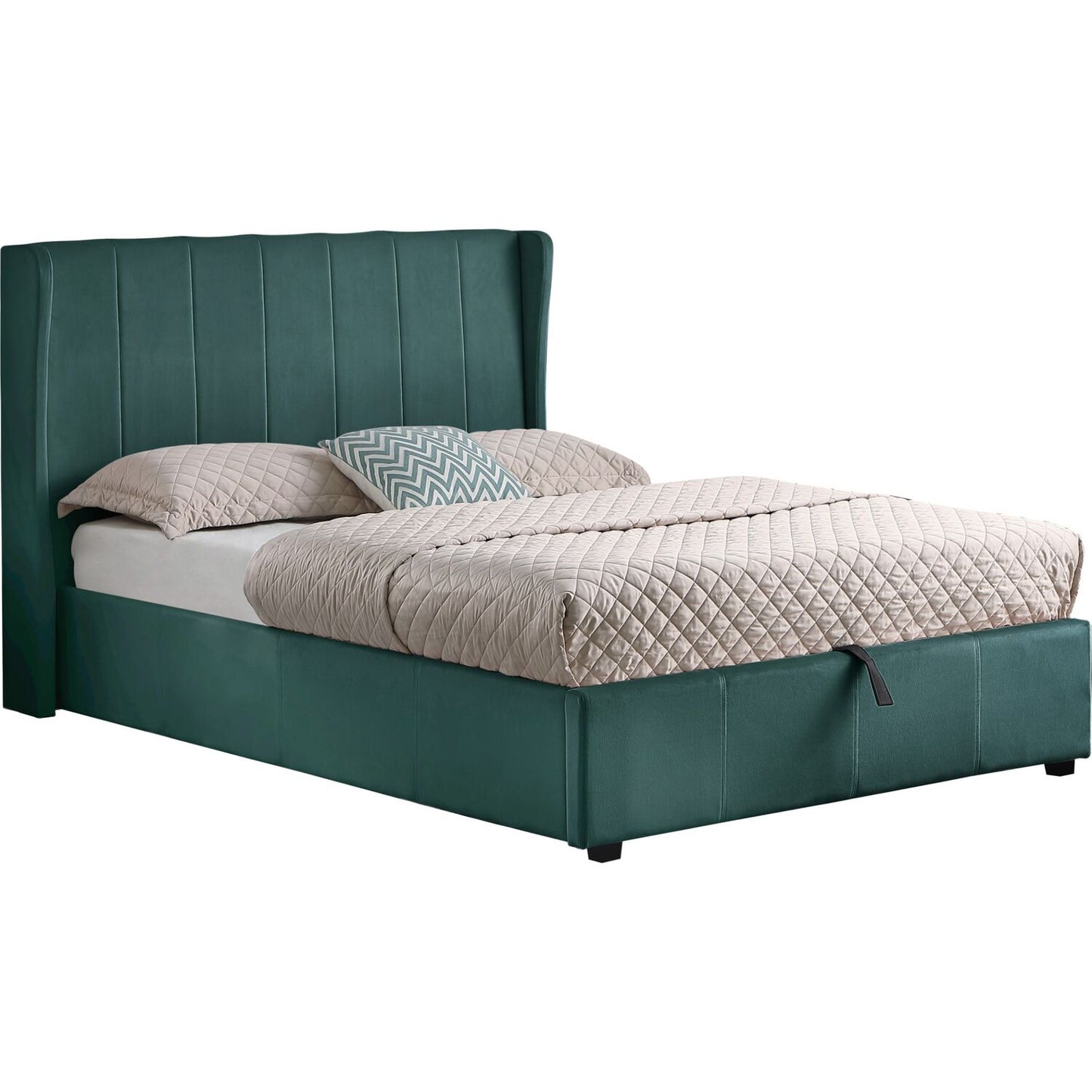 Amelia 4ft6 Double Velvet Bed With Storage