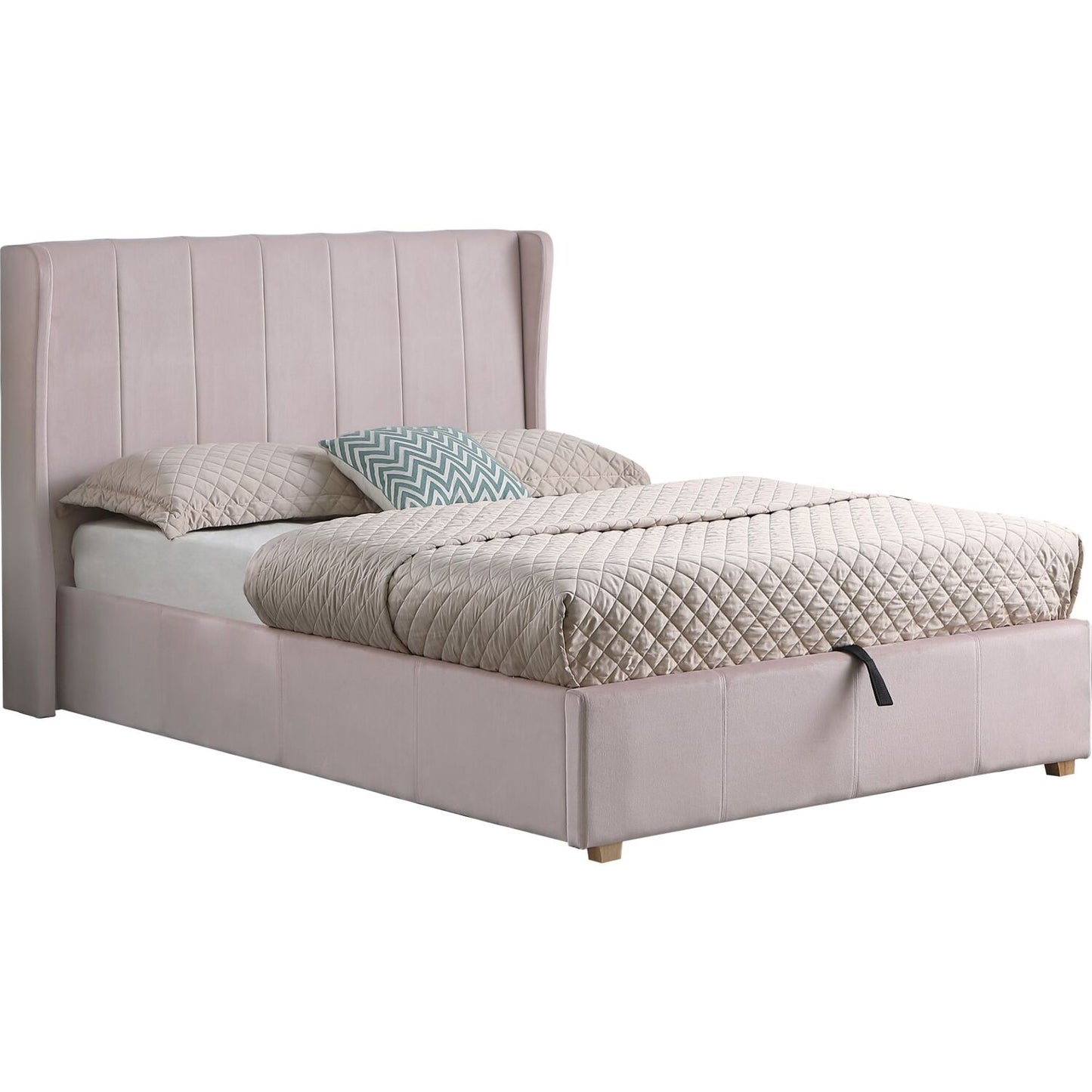 Amelia 4ft6 Double Velvet Bed With Storage