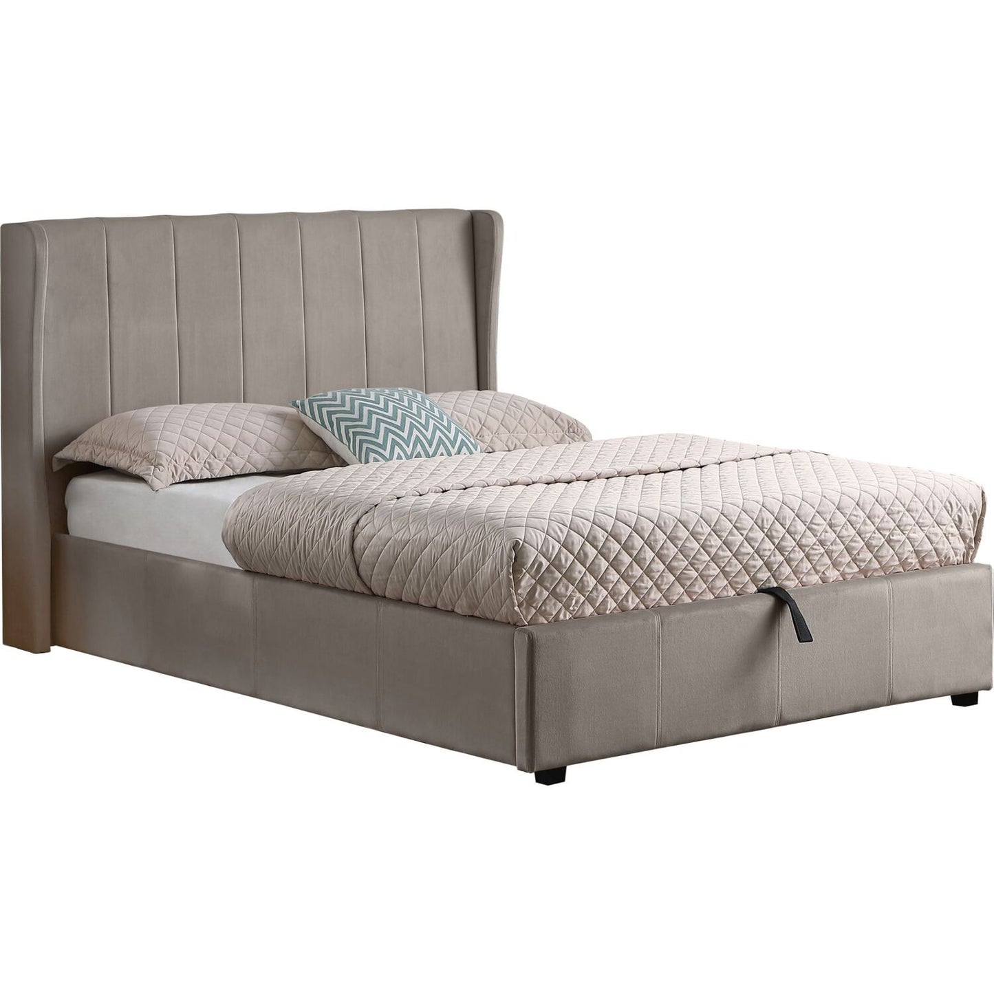 Amelia 4ft6 Double Velvet Bed With Storage