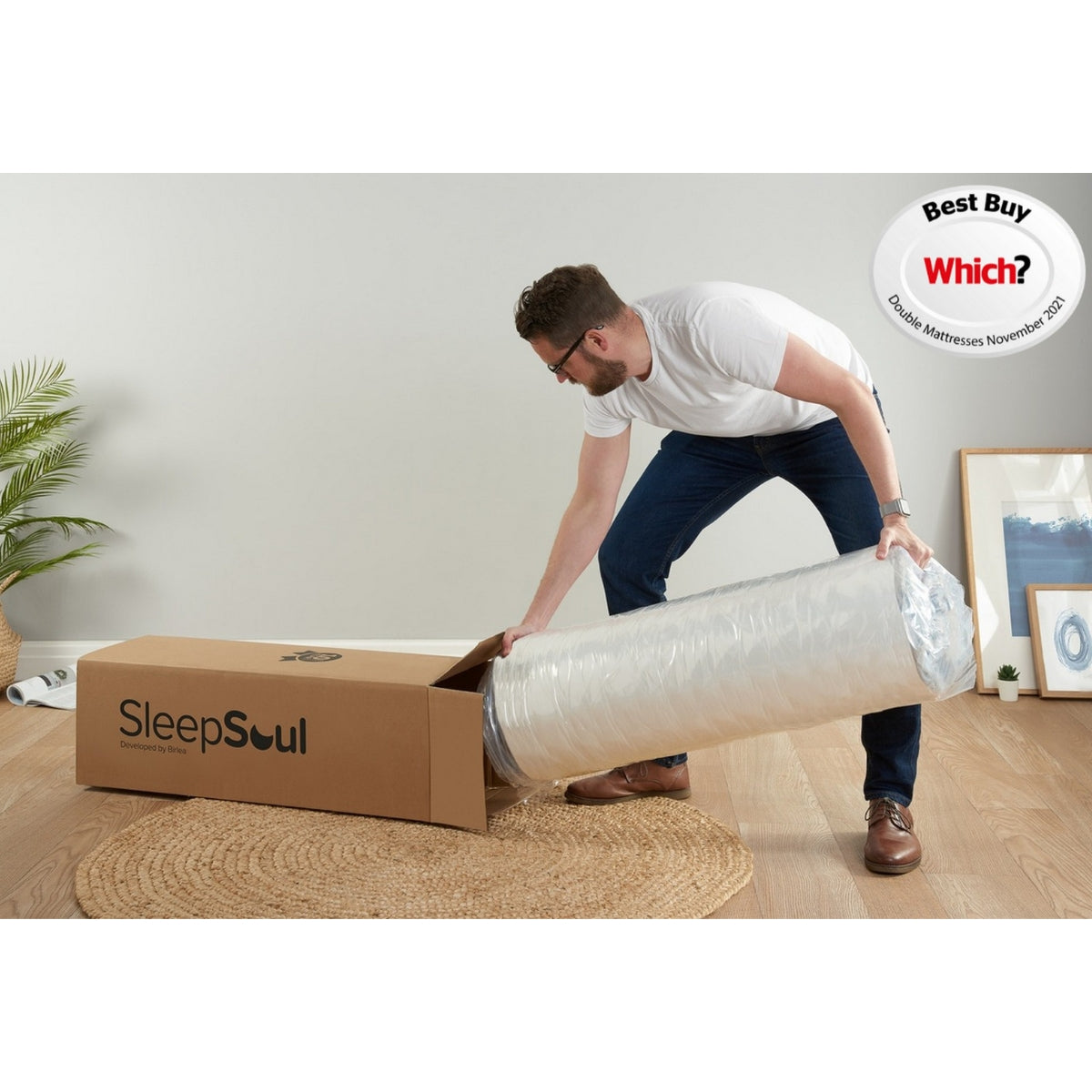 SleepSoul Balance Small Double Memory Foam Mattress 120cm