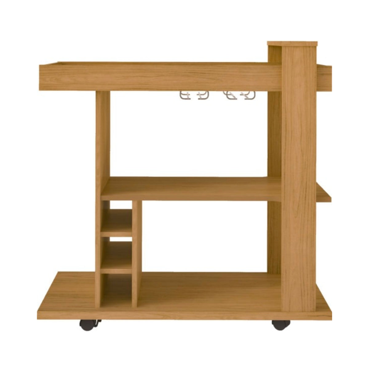 Naples Breakfast Bar/Drinks Cart - Oak