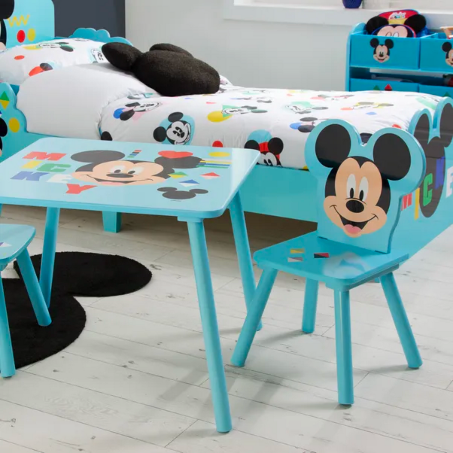 Kids Disney Mickey Mouse Table & 2 Chairs