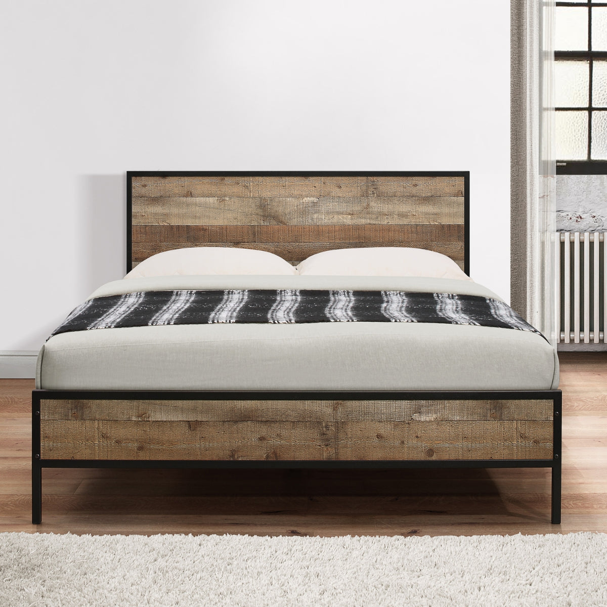 Urban Rustic Small Double Bed