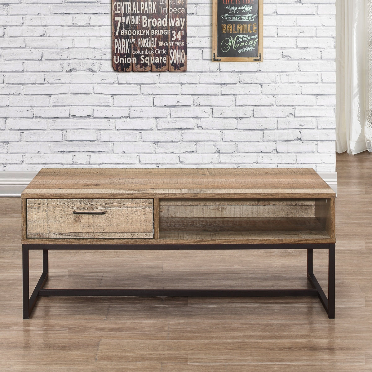 Urban Rustic 1 Drawer Coffee Table