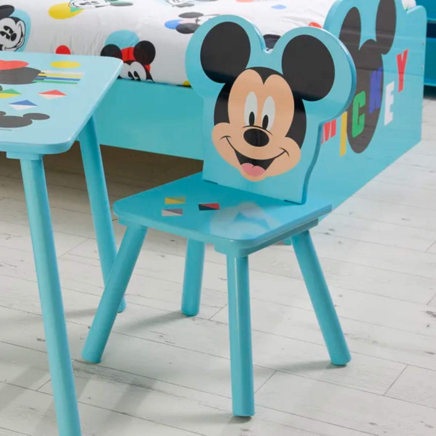 Kids Disney Mickey Mouse Table & 2 Chairs