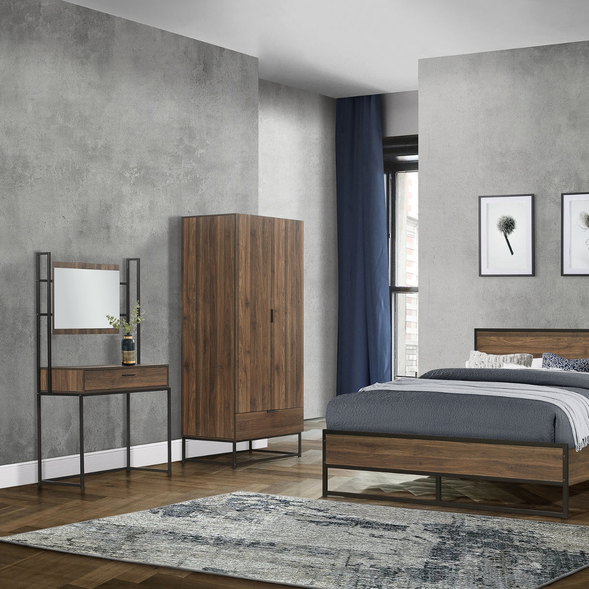 Houston Dressing Table & Mirror