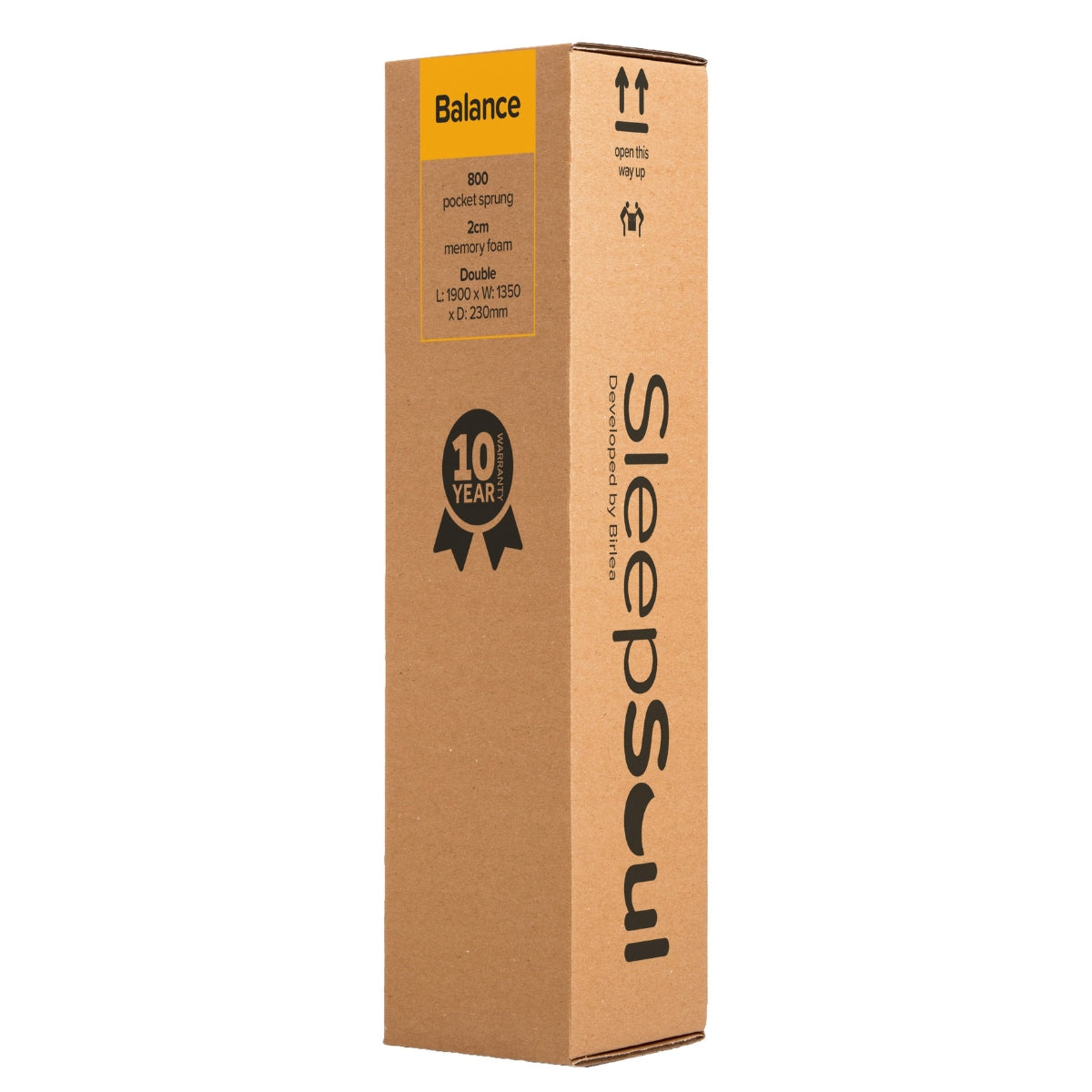 SleepSoul Balance Small Double Memory Foam Mattress 120cm