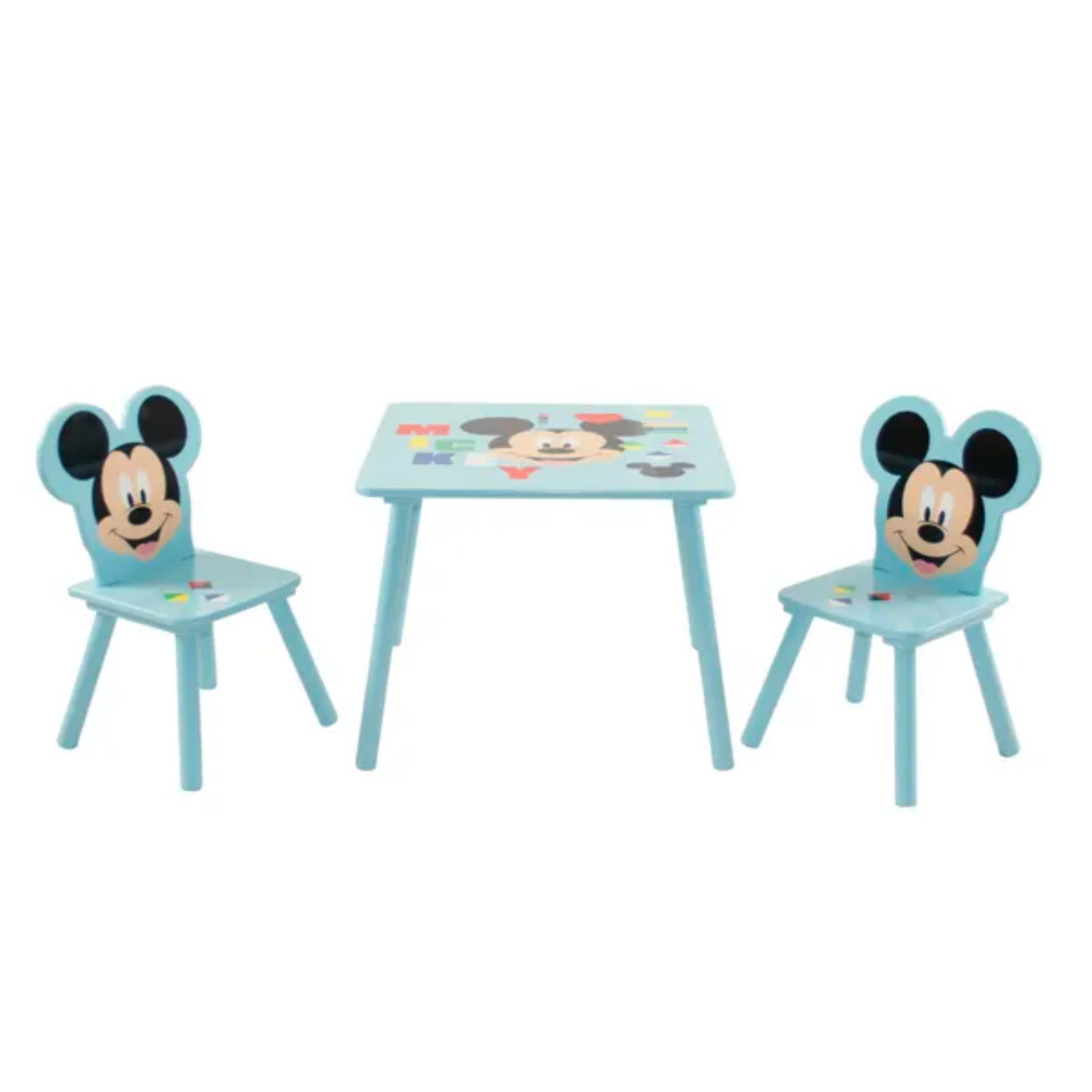 Kids Disney Mickey Mouse Table & 2 Chairs