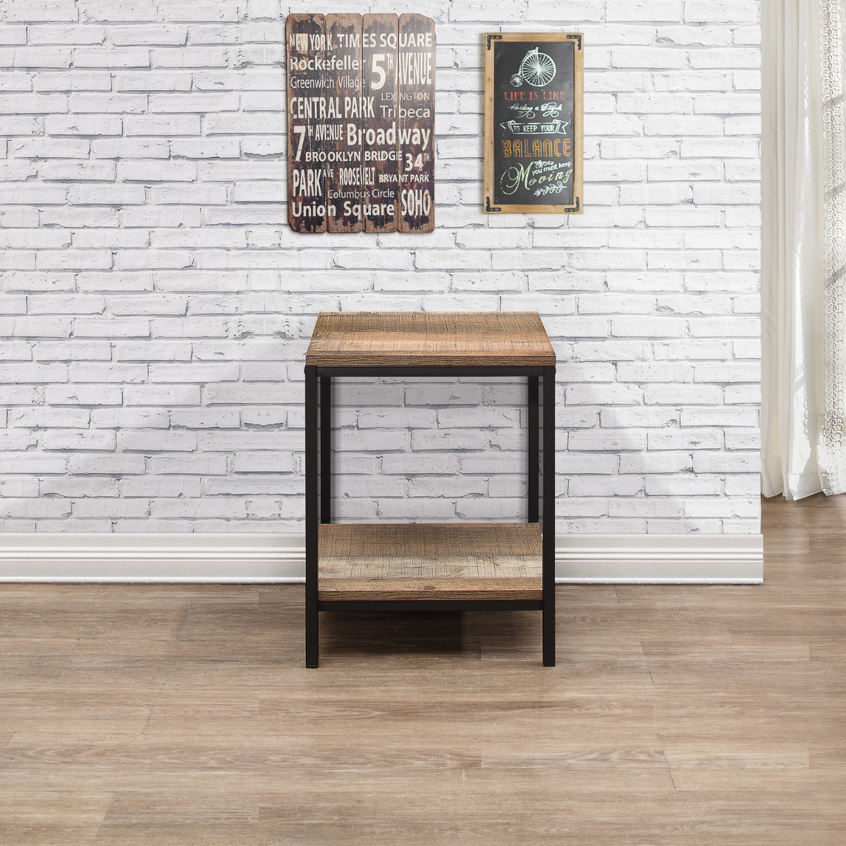 Urban Rustic Lamp Table