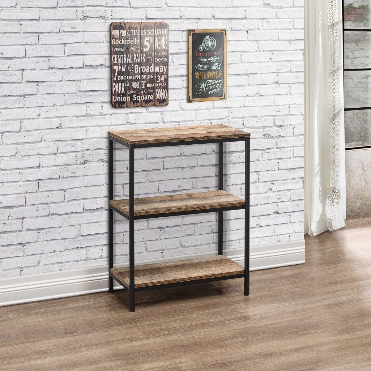 Urban 3 Tier Rustic Bookcase