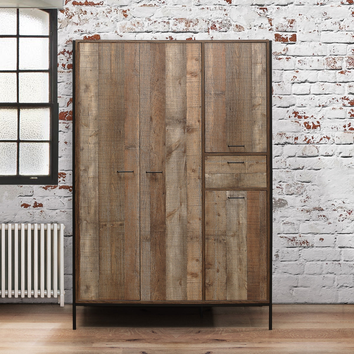 Urban Rustic 4 Door Wardrobe