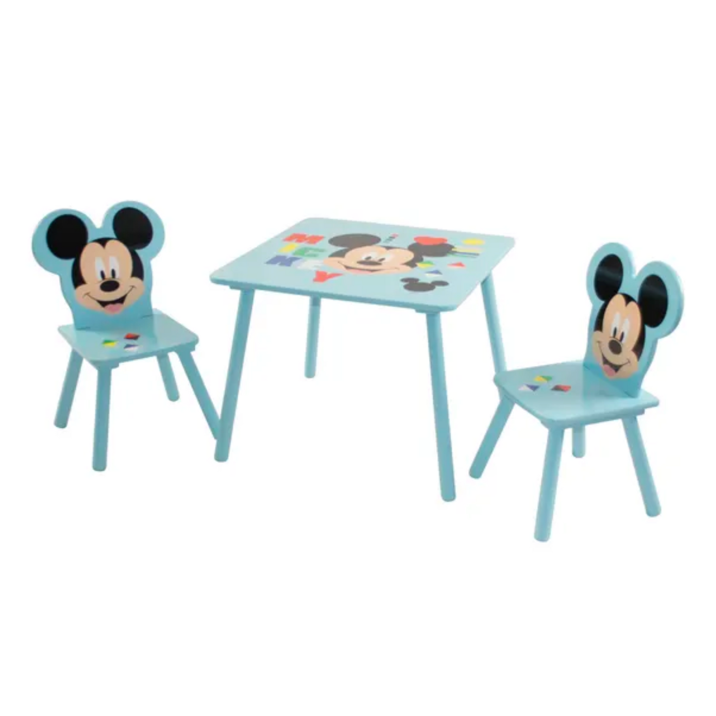 Kids Disney Mickey Mouse Table & 2 Chairs