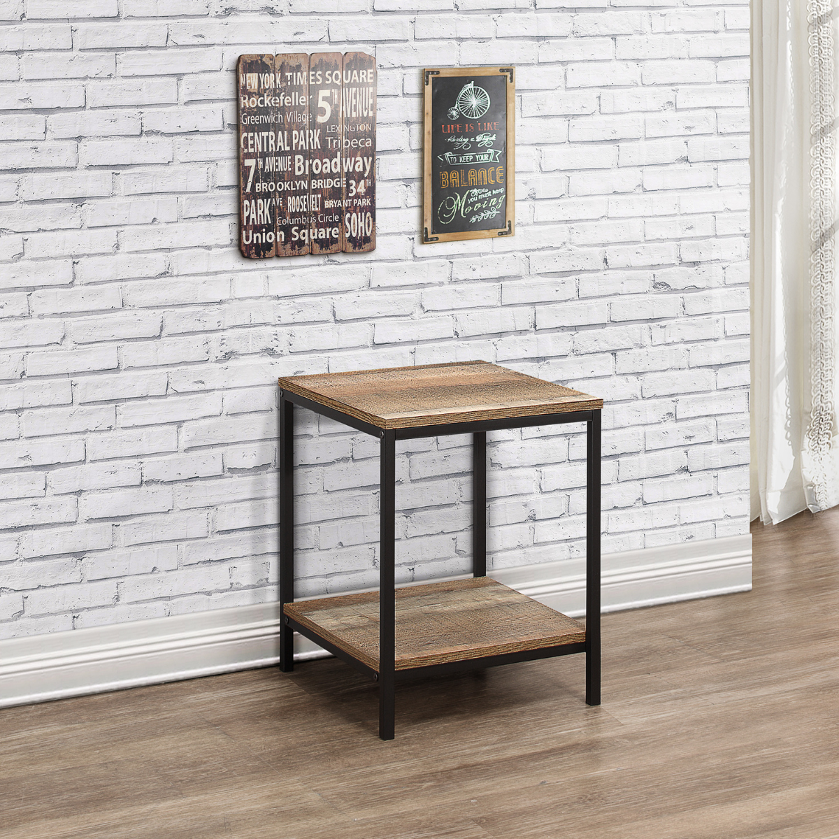 Urban Rustic Lamp Table