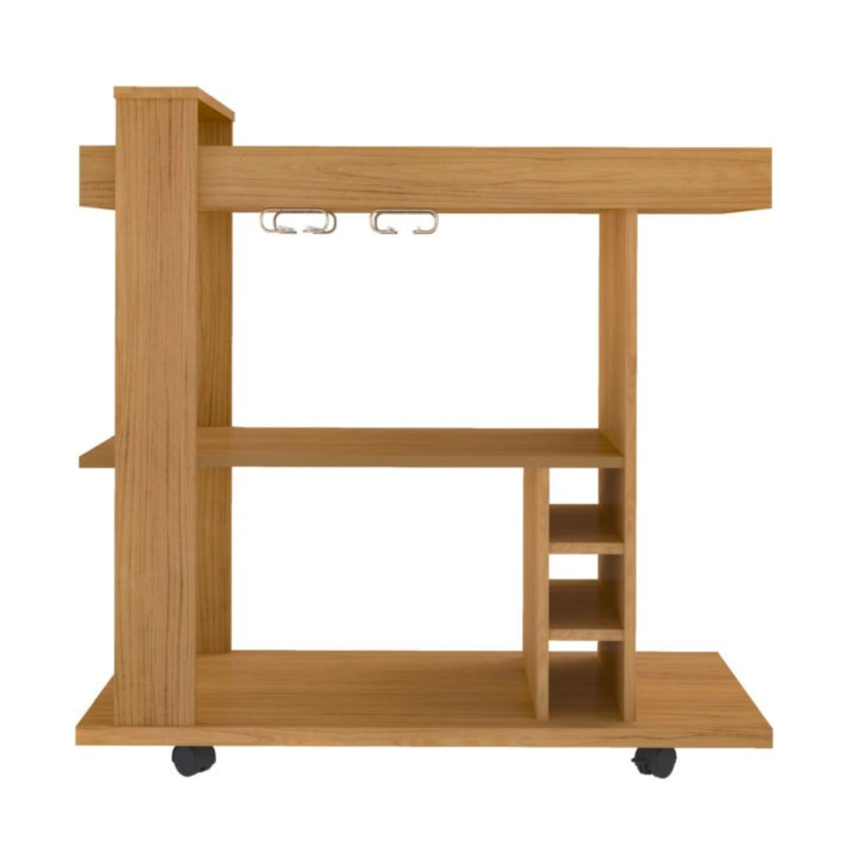 Naples Breakfast Bar/Drinks Cart - Oak