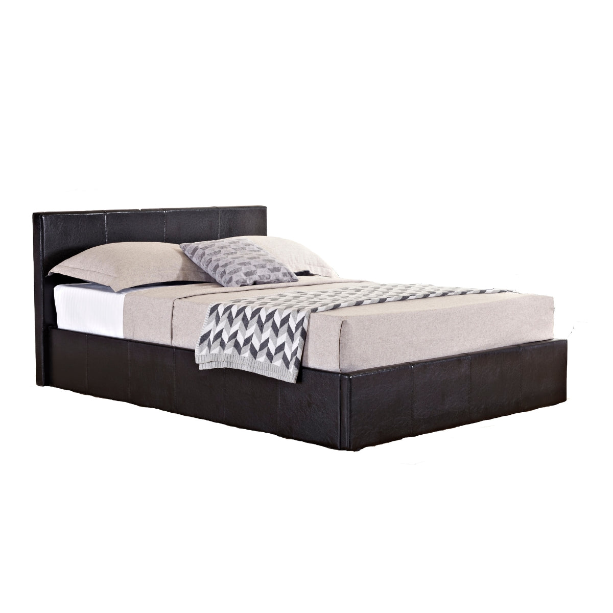 Berlin 4ft Small Double Ottoman Bed - Faux Leather