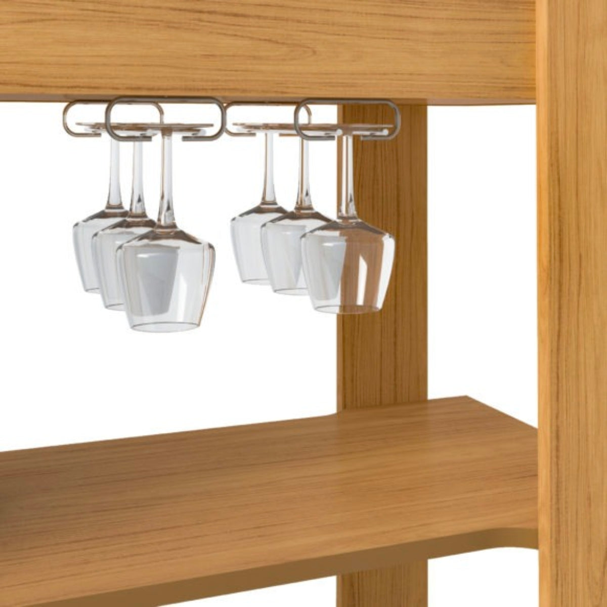 Naples Breakfast Bar/Drinks Cart - Oak