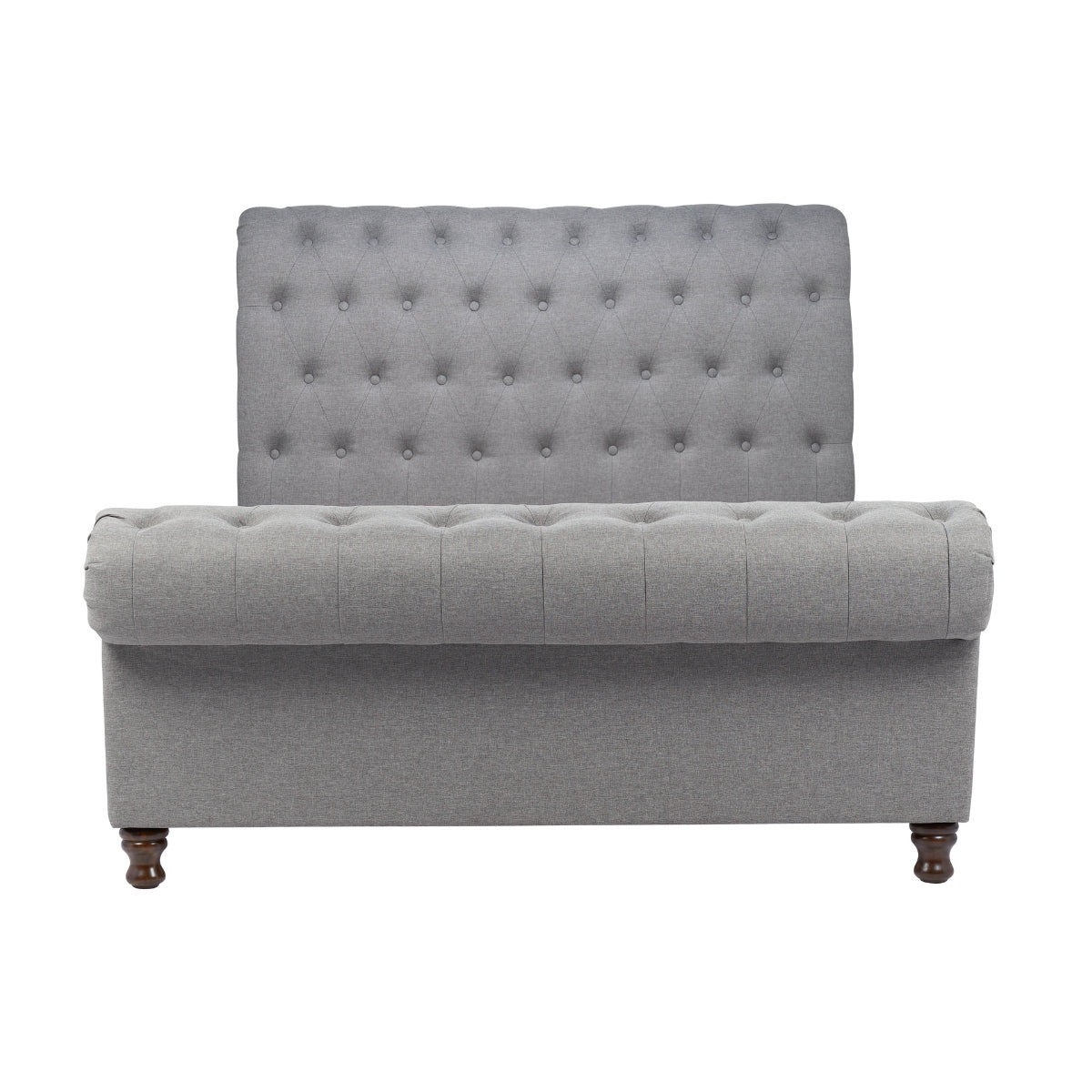 Castello Super King Side Ottoman - Grey
