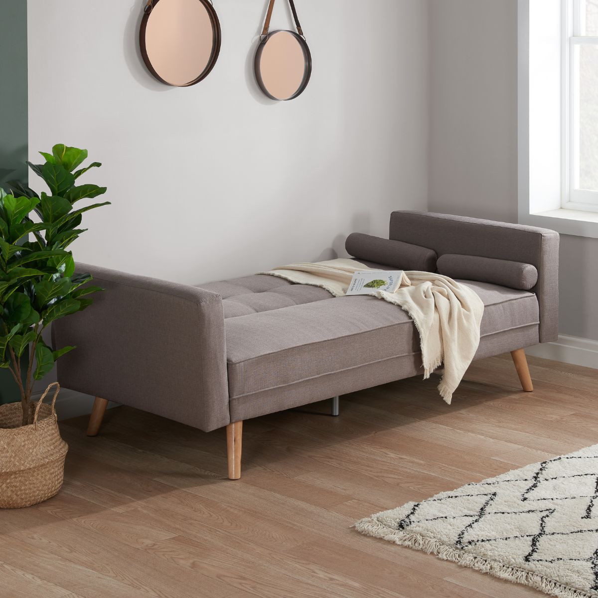 Ethan Large Sofa Bed Grey