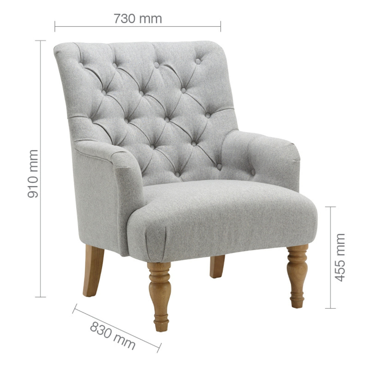 Padstow Button Back Arm Chair