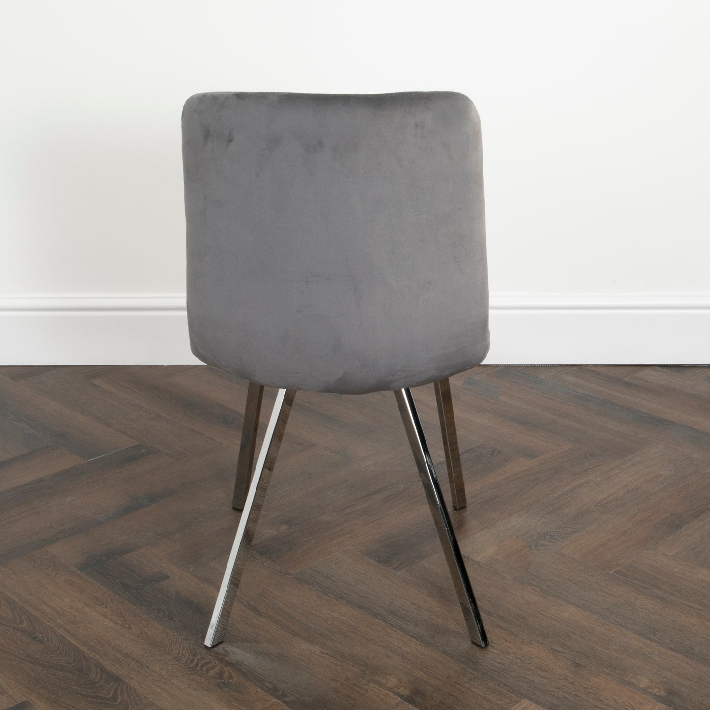 Squared Grey Dining Chair (set of 2)