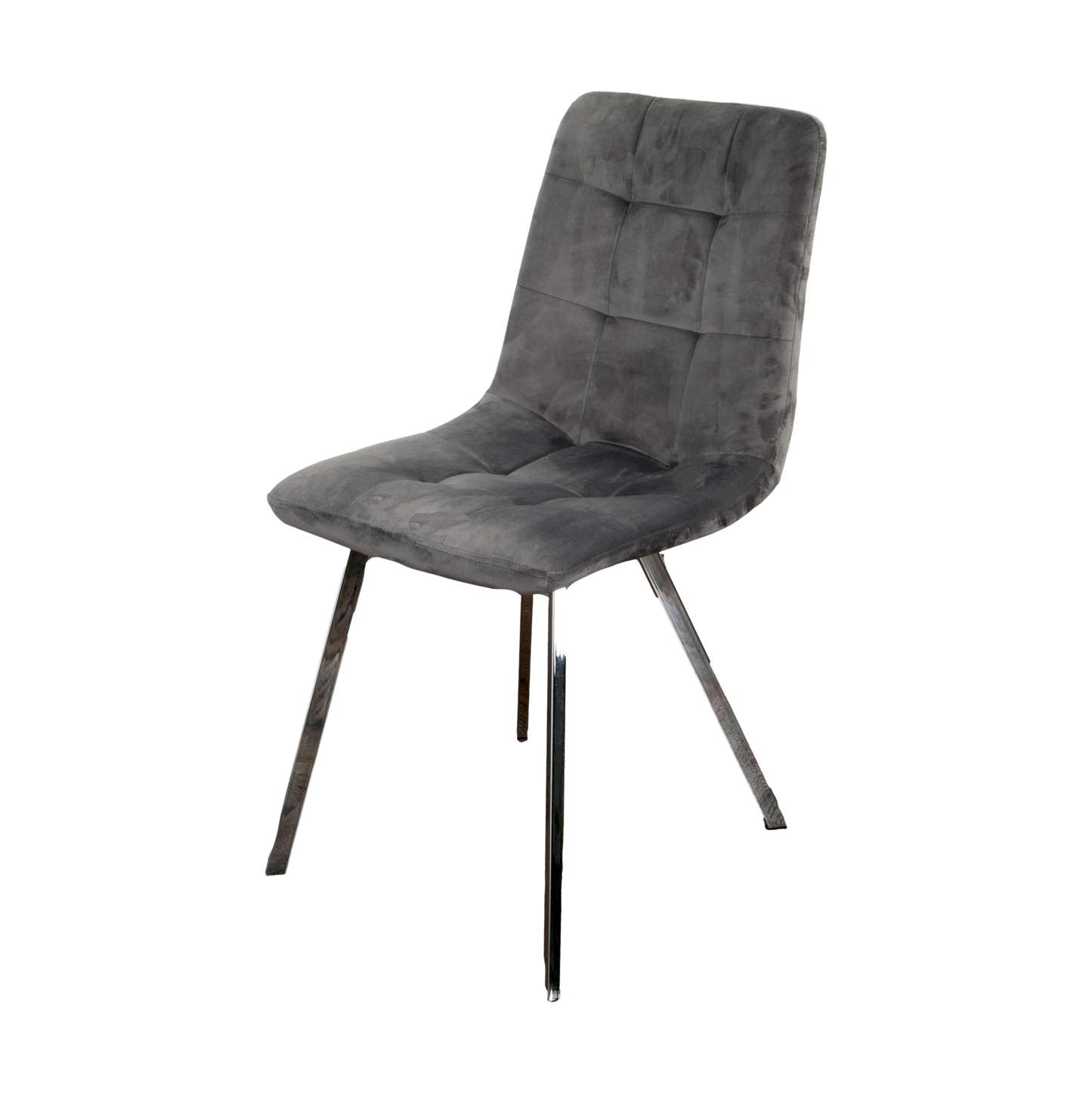 Squared Grey Dining Chair (set of 2)
