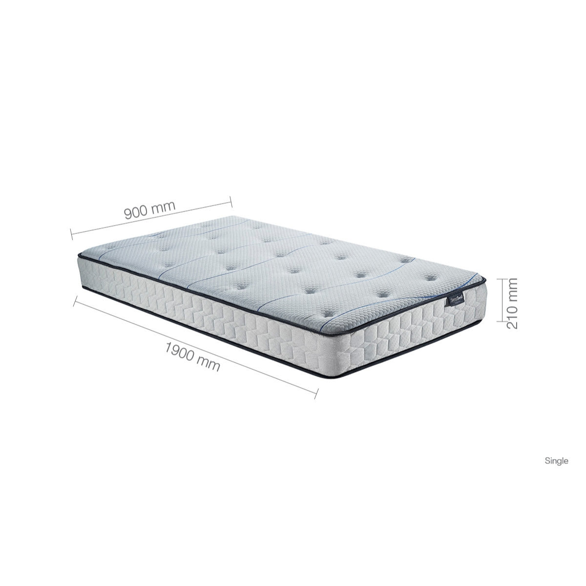 SleepSoul Air Single Mattress 90cm