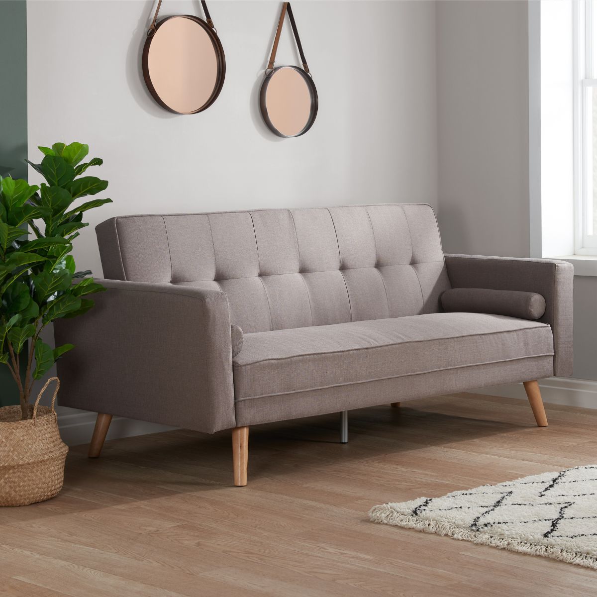 Ethan Large Sofa Bed Grey