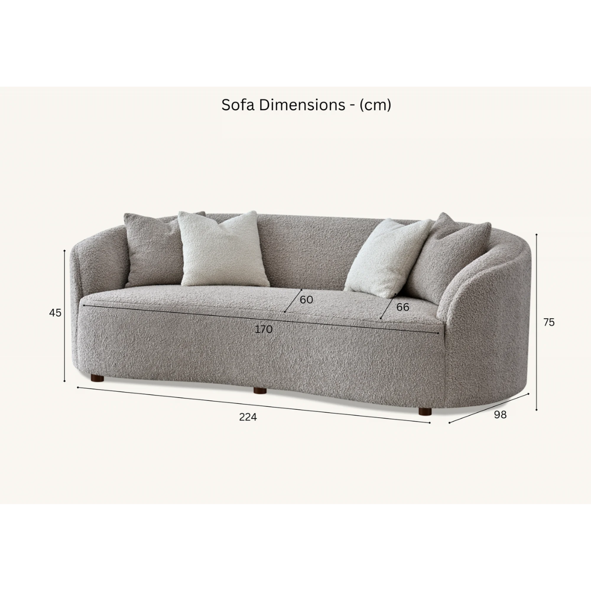 Aluxo Nolita Boucle Teddy Sofa