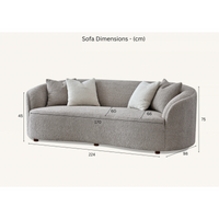 Aluxo Nolita Boucle Teddy Sofa