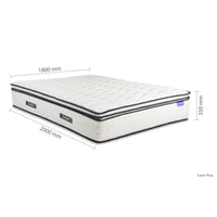 SleepSoul Space 2000 Pocket Sprung Boxtop Super King Mattress 180cm