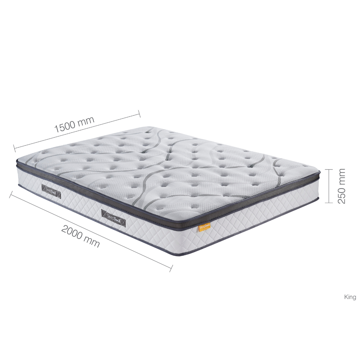 SleepSoul Heaven CoolGel Super King Mattress 180cm