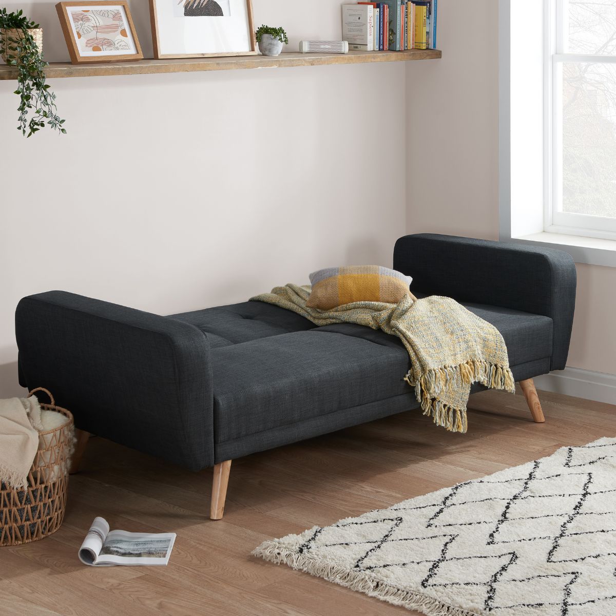 Farrow Large Sofa Bed Grey