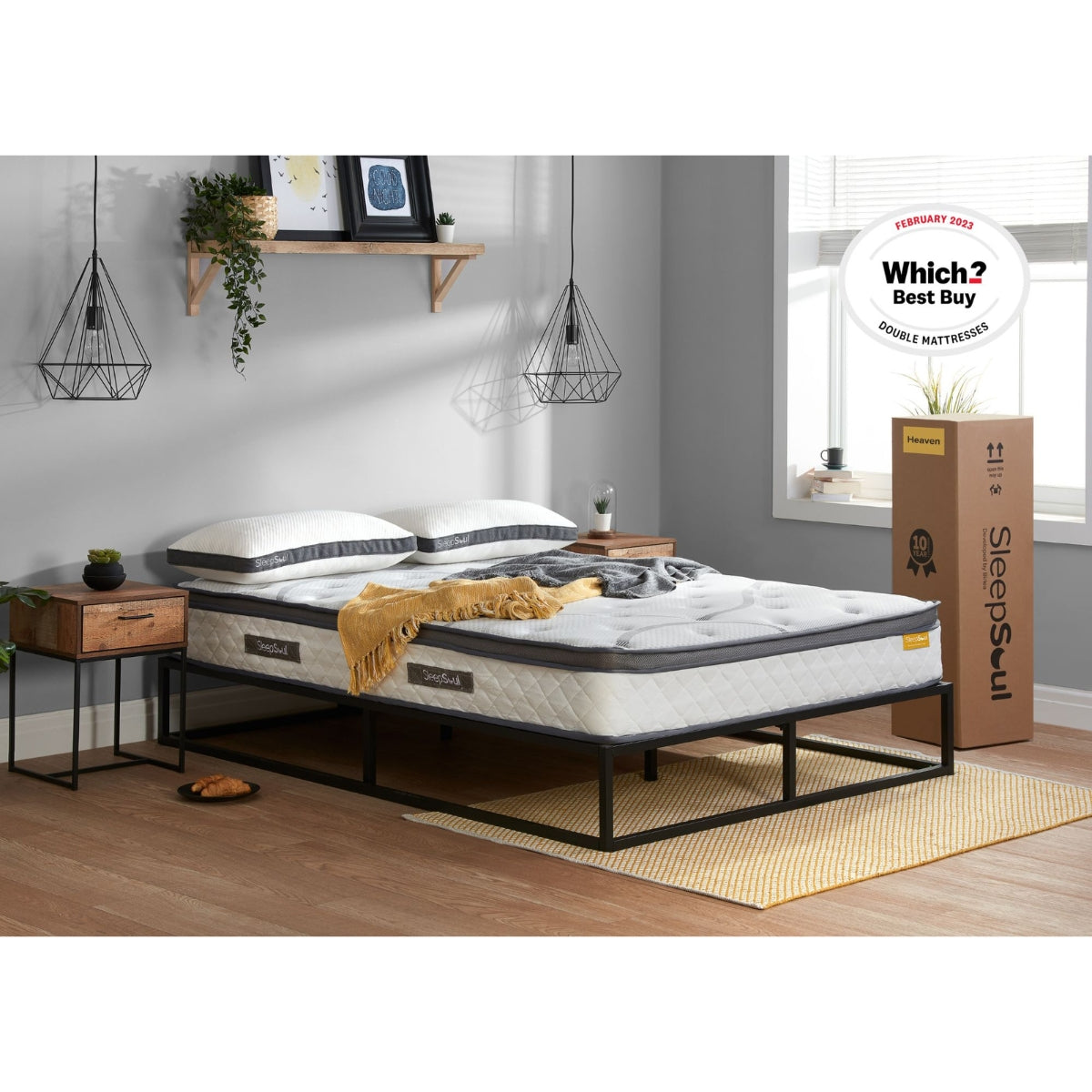 SleepSoul Heaven CoolGel Super King Mattress 180cm