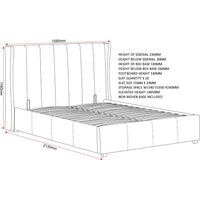 Amelia 4ft6 Double Velvet Bed With Storage