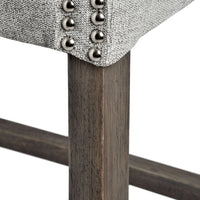 Luxury Ring Back Grey Bar Stool