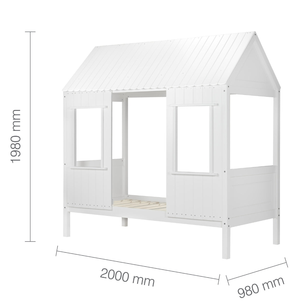 Kids Treehouse Bed - White