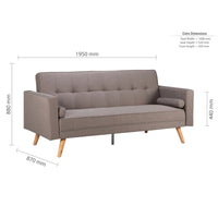 Ethan Large Sofa Bed Grey