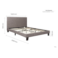 Berlin Grey 5ft King Size Bed