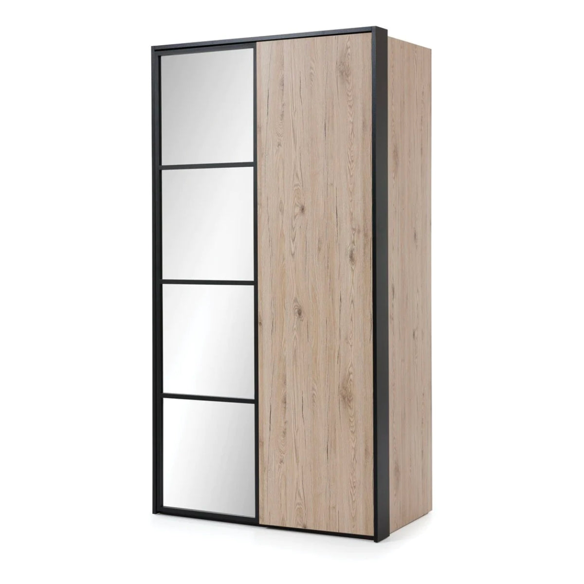 Loft Glass 2 Door Wardrobe 109cm