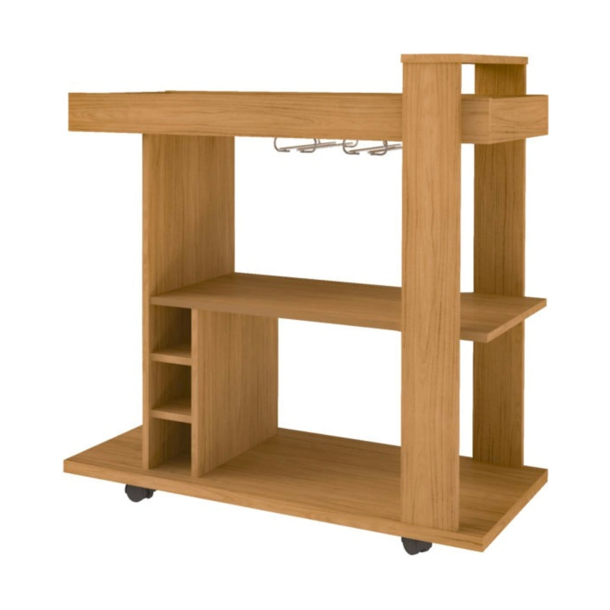 Naples Breakfast Bar/Drinks Cart - Oak