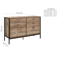 Urban 6 Drawer Wide Chest