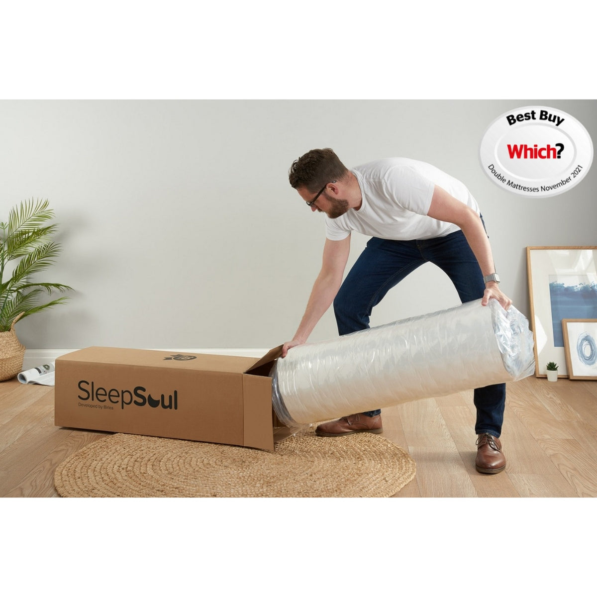 SleepSoul Space 2000 Pocket Sprung Boxtop King Mattress 150cm