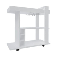 Naples Breakfast Bar/Drinks Cart - White