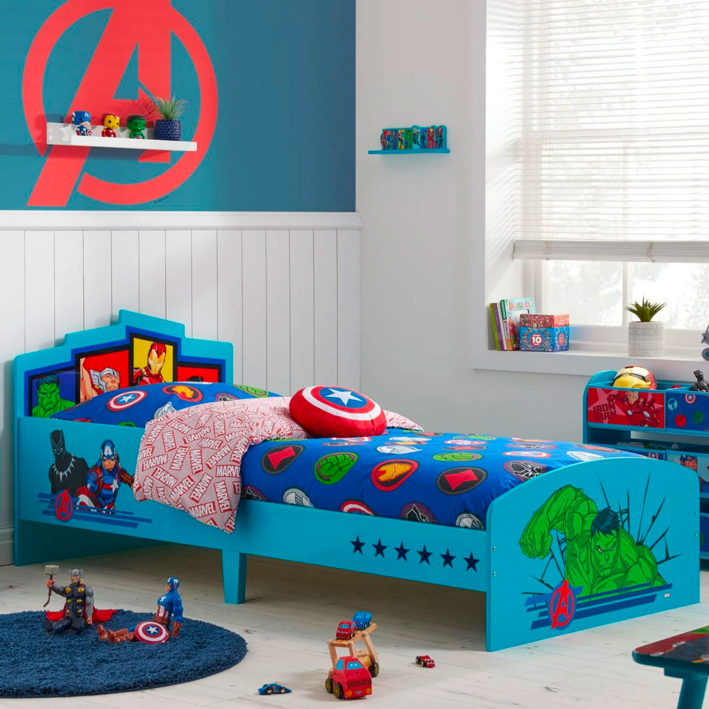 Kids Disney/Marvel Avengers Single Bed