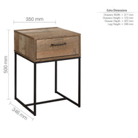Urban 1 Drawer Narrow Bedside